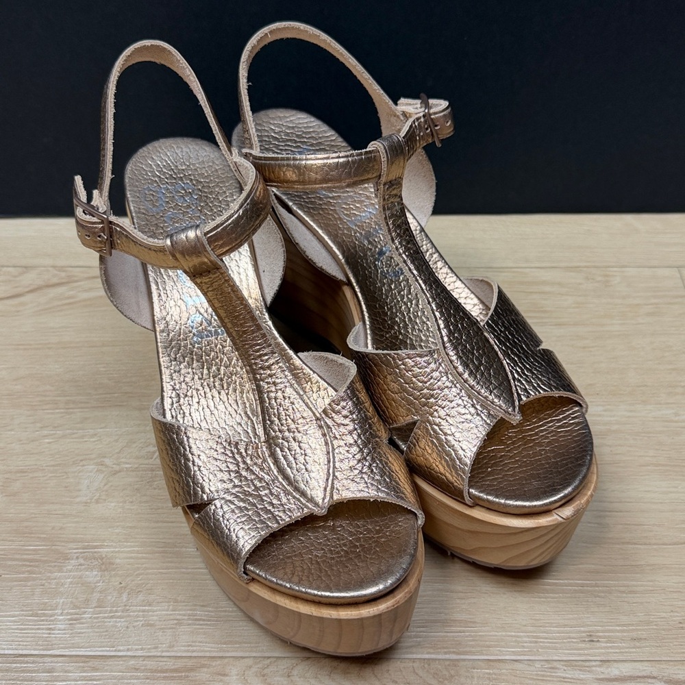 Pedro Garcia Natural Domiel Platform Wedge, SIZE 8 1/2 US - Picture 3 of 11